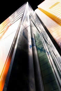 Farvepapir frit motiv 02 Sølv René Jensen Colorful skyscraper